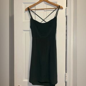 Green Strappy Backless Dress